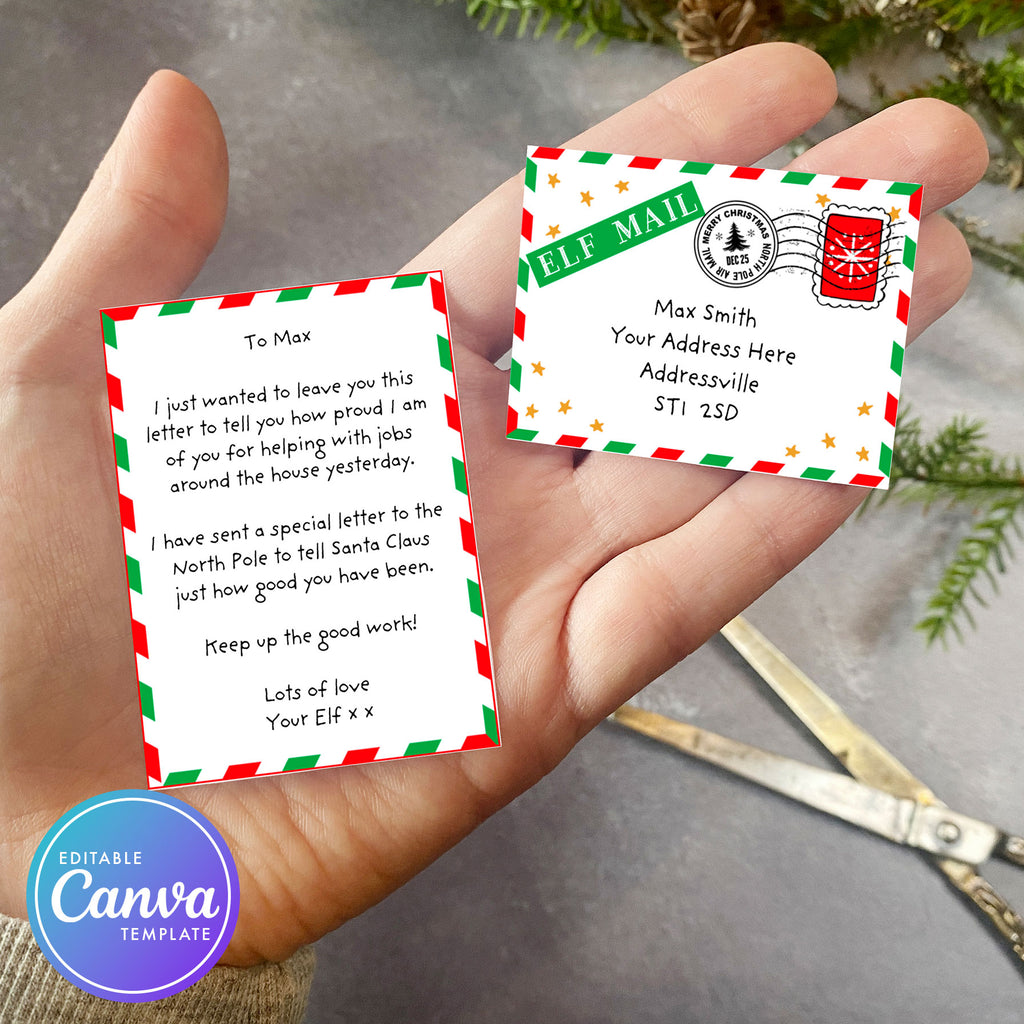 mini elf on the shelf letter