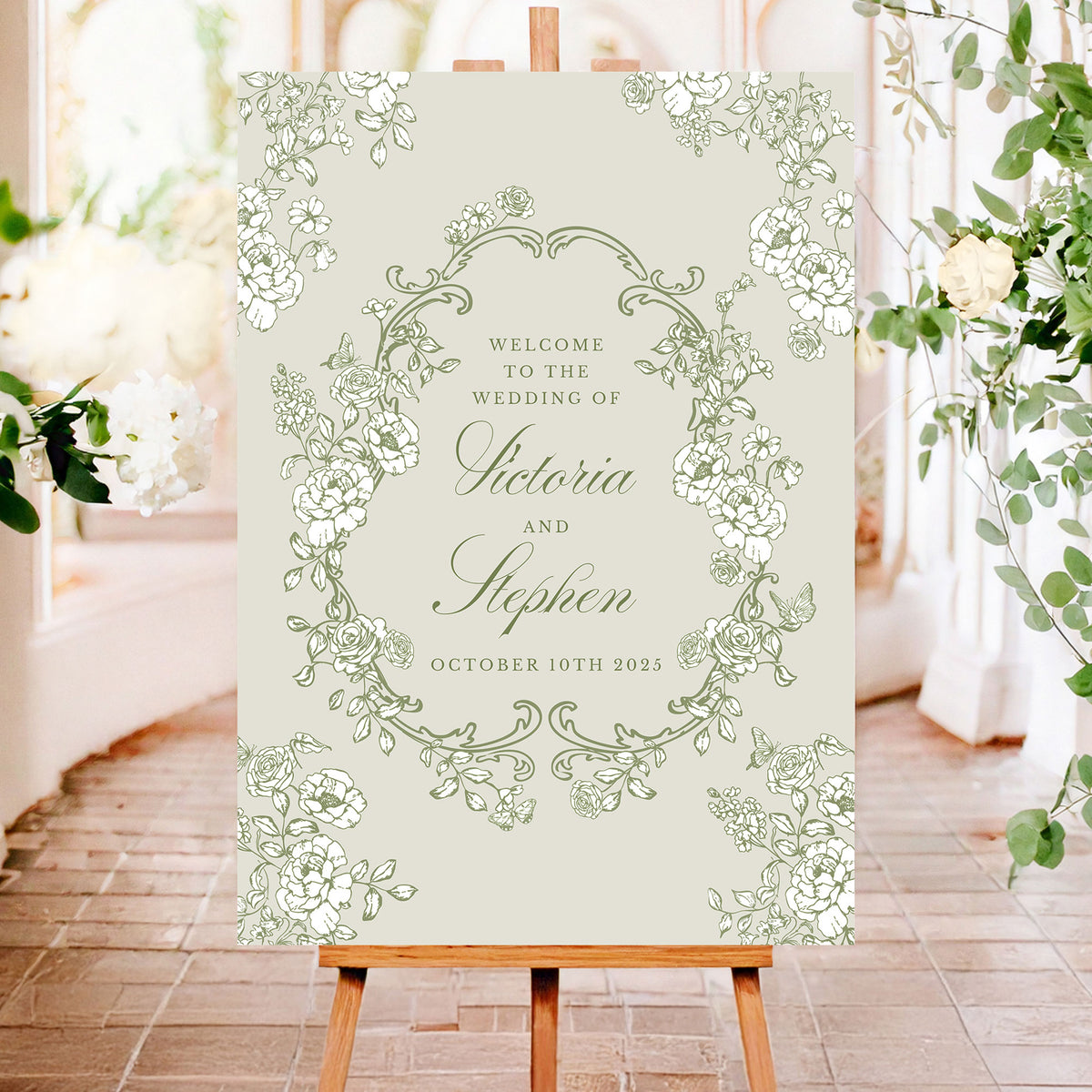 Timeless Sage Welcome Sign – Emmy Designs