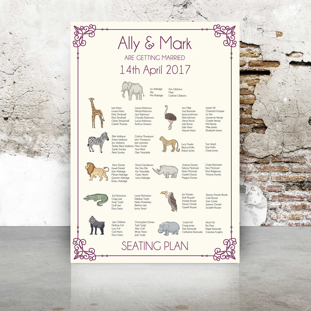 Illustrated Table Plan – Emmy Designs