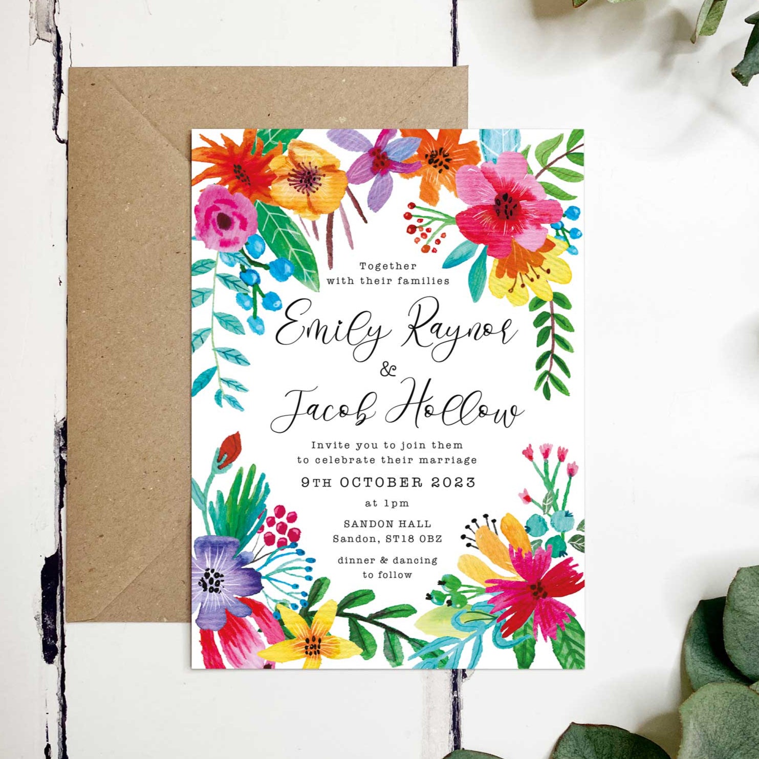 Color Full Invitations Colorful wedding invitations 60 photos - Astyledwedding.com