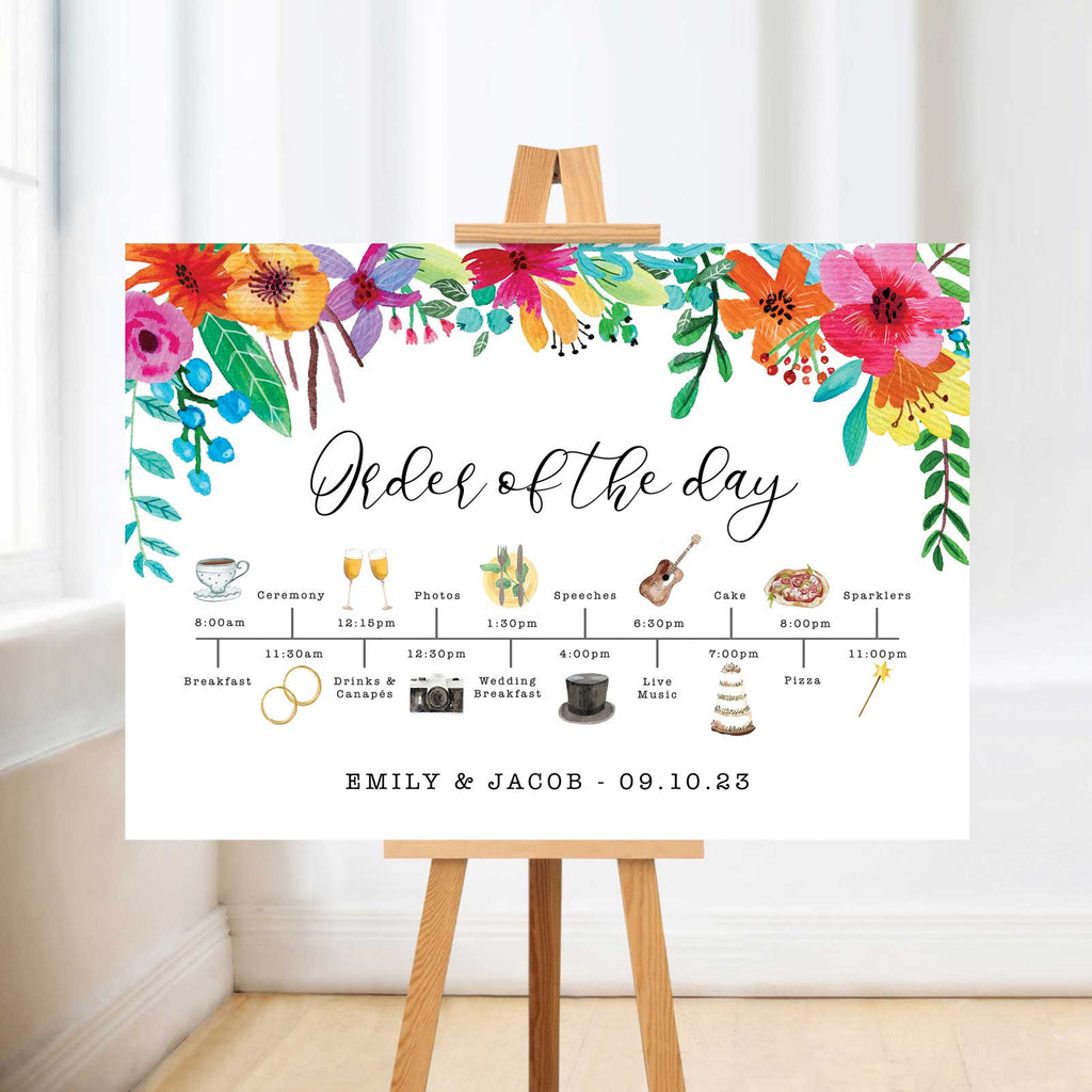 Order of the Day Signs & Boards – Emmy Designs