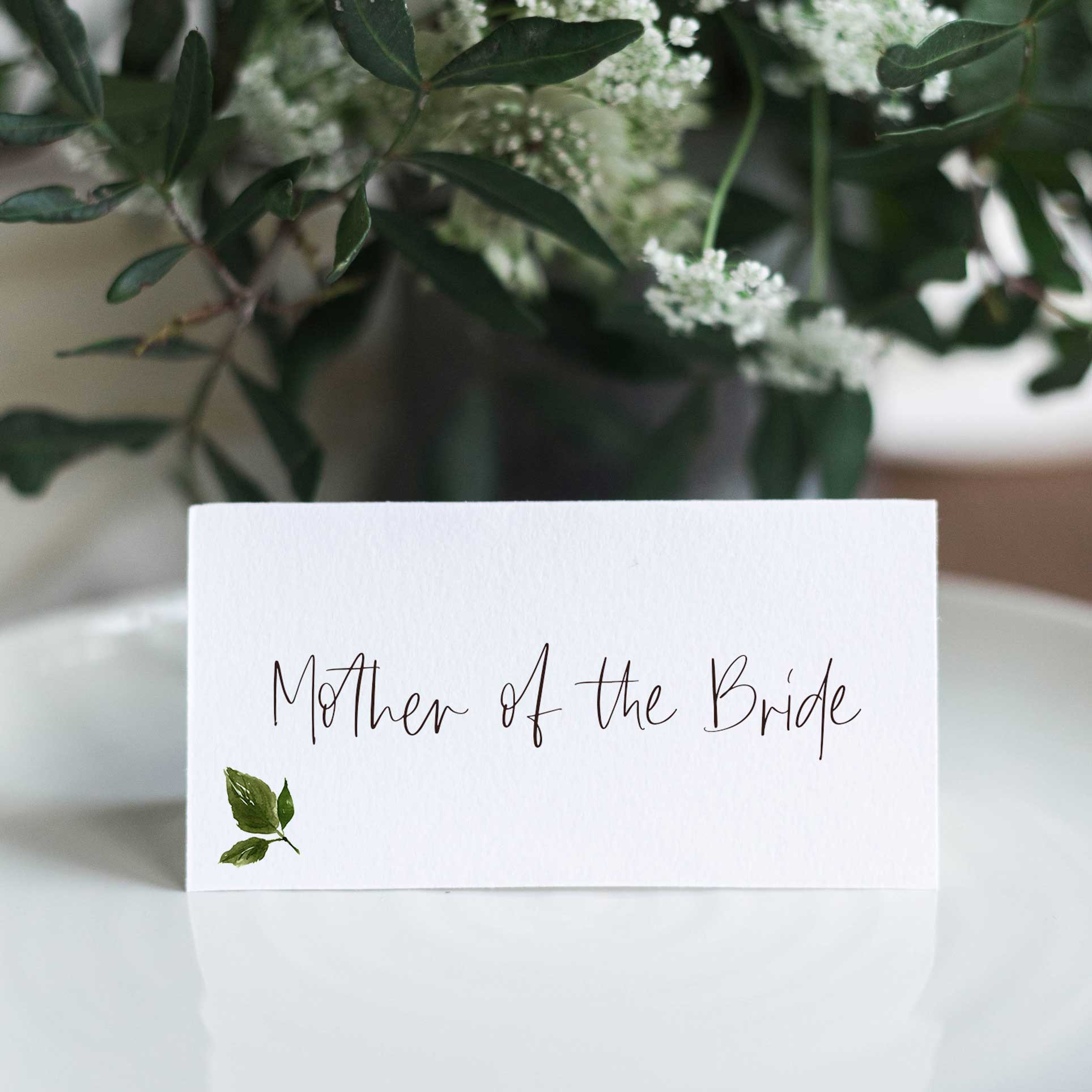 Folded name on sale cards for wedding