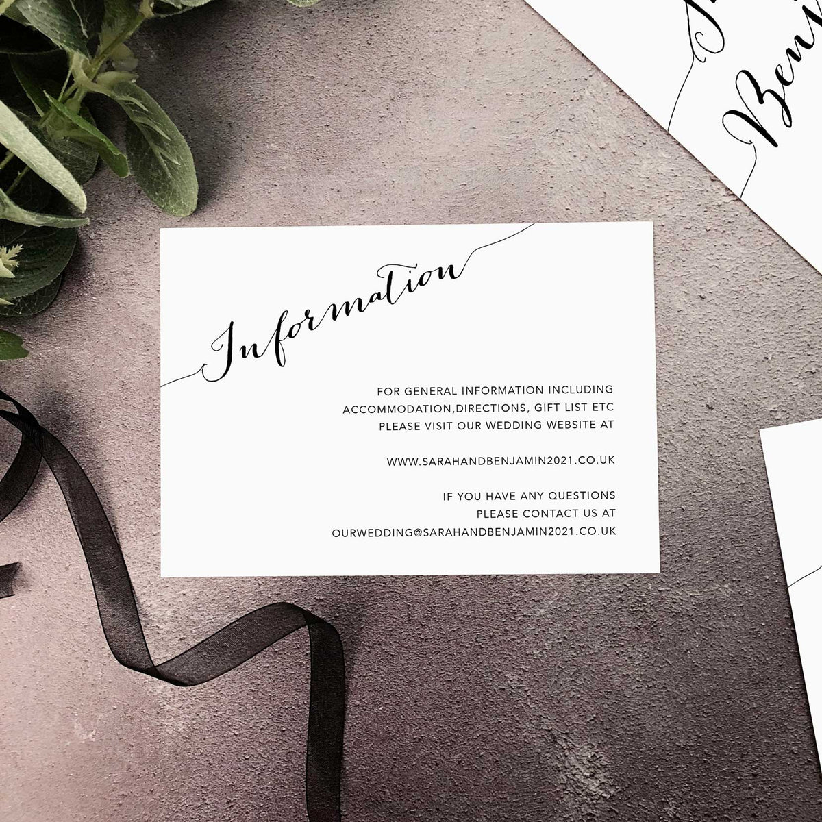 Modern Romance Invitation Sample Set – Emmy Designs