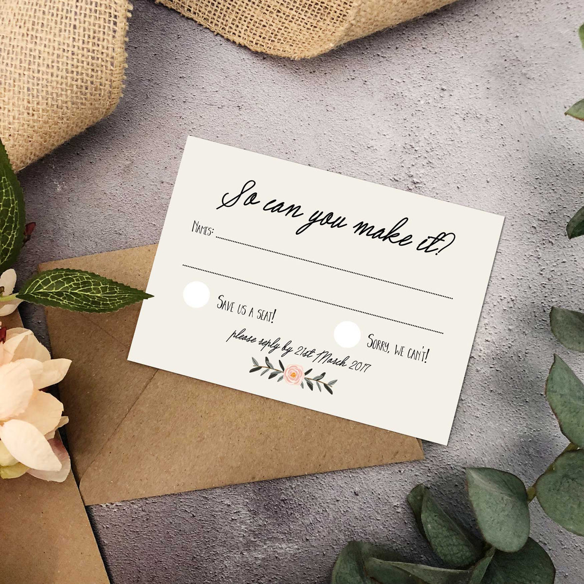 Picture Perfect Wedding Invitation – Emmy Designs