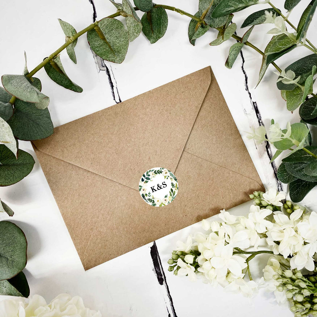 White Rose Wedding Invitation – Emmy Designs